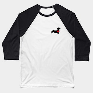 Dachshund Love | Dachshund Lover | Doxie Graphic | Dachshund Mom & Dad | Heart Baseball T-Shirt